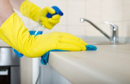 Specialist stain removal on a carpet surface